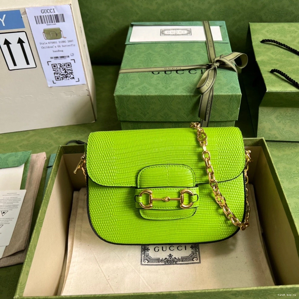 Gucci mini lizard 1955 Horsebit bag 0726
